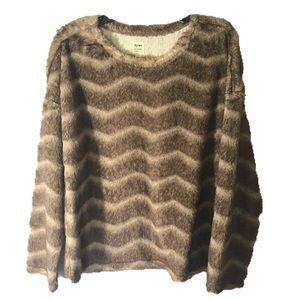 Dylan Brown and Tan Crew Neck Sweater